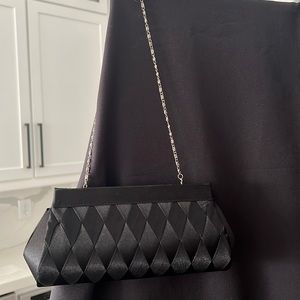 Black Satin Clutch